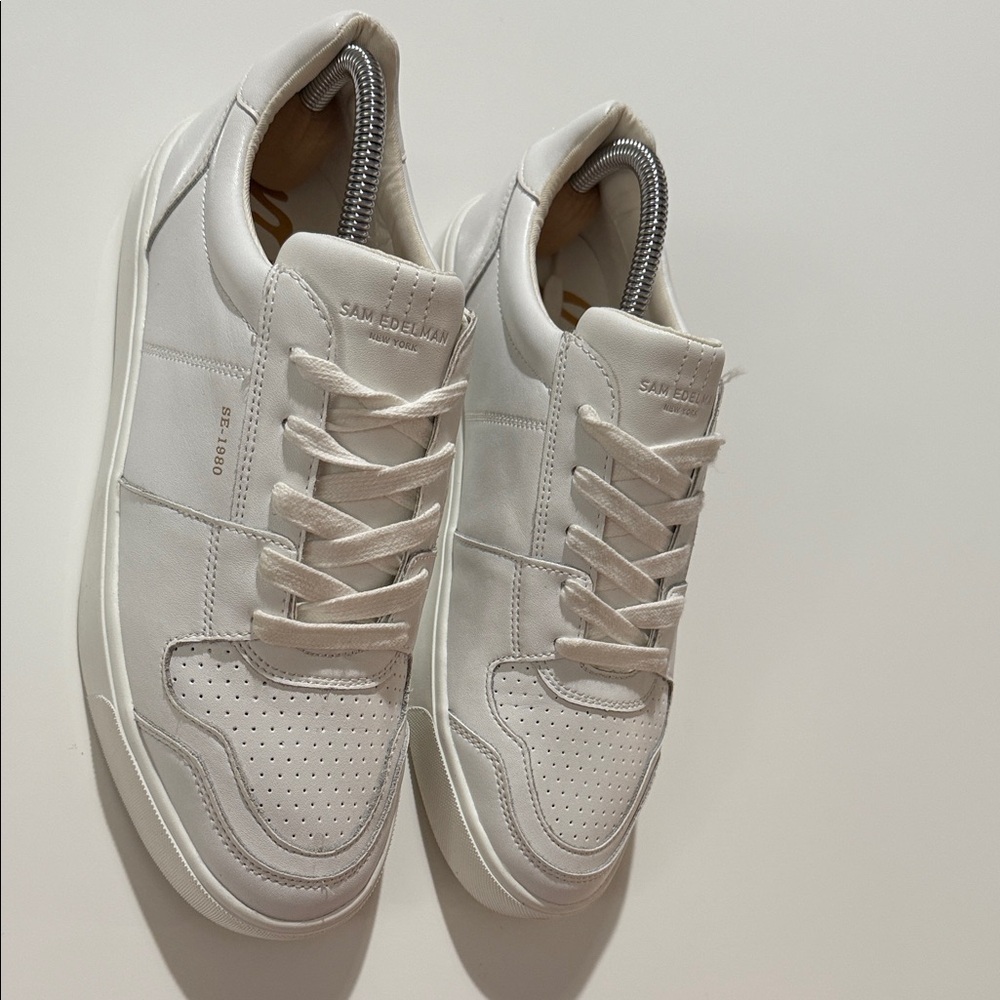 Sam Edelman ‘Edie’ Women’s White Leather Low-top Sneakers - Size US 10M